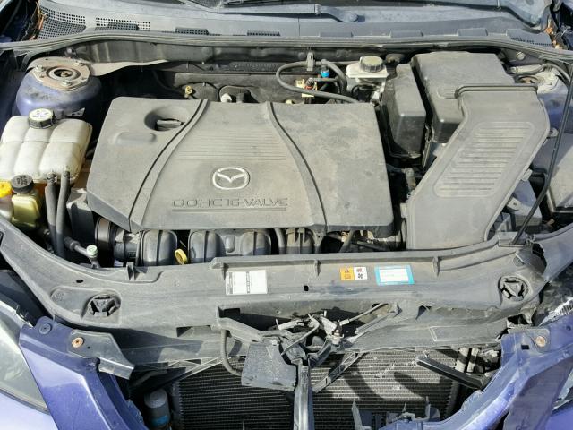 JM1BK12F141109657 - 2004 MAZDA 3 I PURPLE photo 7