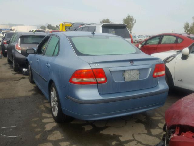 YS3FD49Y971125266 - 2007 SAAB 9-3 2.0T BLUE photo 3