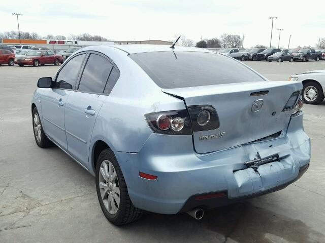 JM1BK12F881844108 - 2008 MAZDA 3 I BLUE photo 3