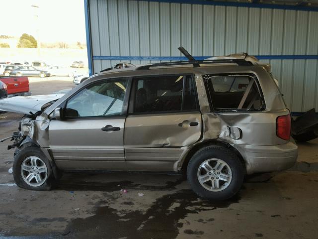 5FNYF18545B055051 - 2005 HONDA PILOT EXL TAN photo 9