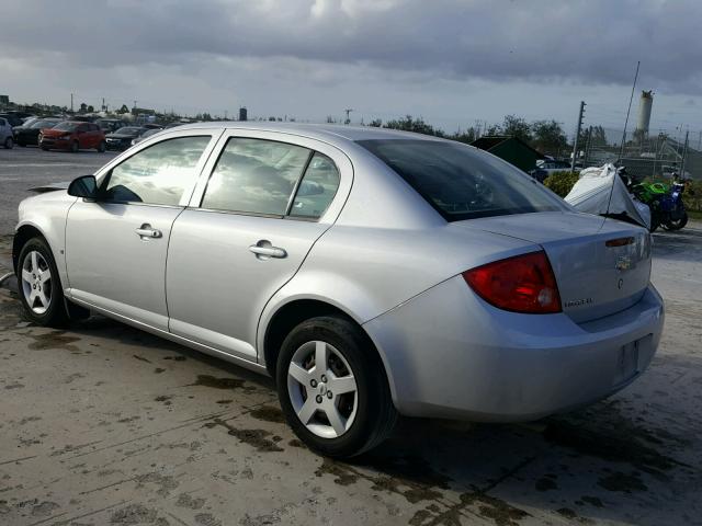 1G1AK58F887226495 - 2008 CHEVROLET COBALT LS SILVER photo 3