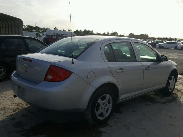 1G1AK58F887226495 - 2008 CHEVROLET COBALT LS SILVER photo 4