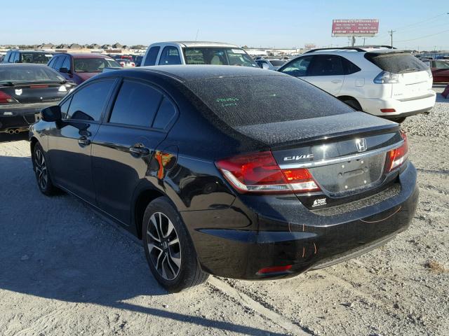 19XFB2F83FE038545 - 2015 HONDA CIVIC EX შავი ფოტო 3