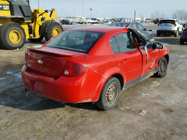 1G1AL55F967883935 - 2006 CHEVROLET COBALT LT RED photo 4