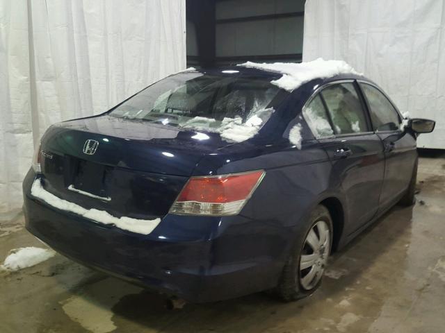 1HGCP26379A185582 - 2009 HONDA ACCORD LX BLUE photo 4