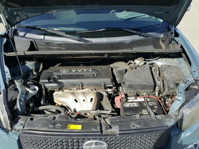 JTLKE50E981033625 - 2008 SCION XB BLUE photo 7