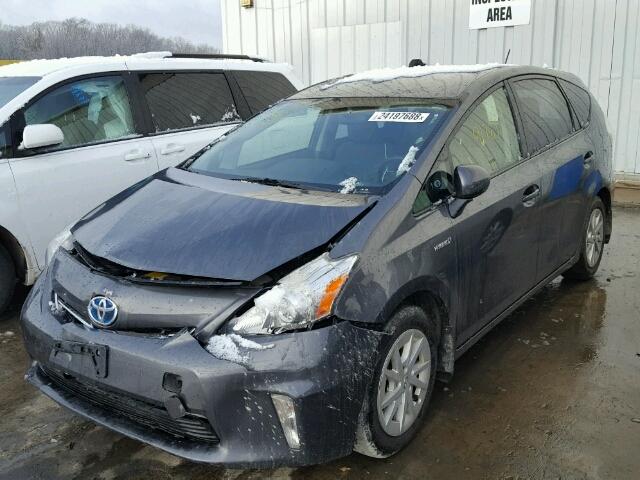 JTDZN3EU3C3151343 - 2012 TOYOTA PRIUS V GRAY photo 2