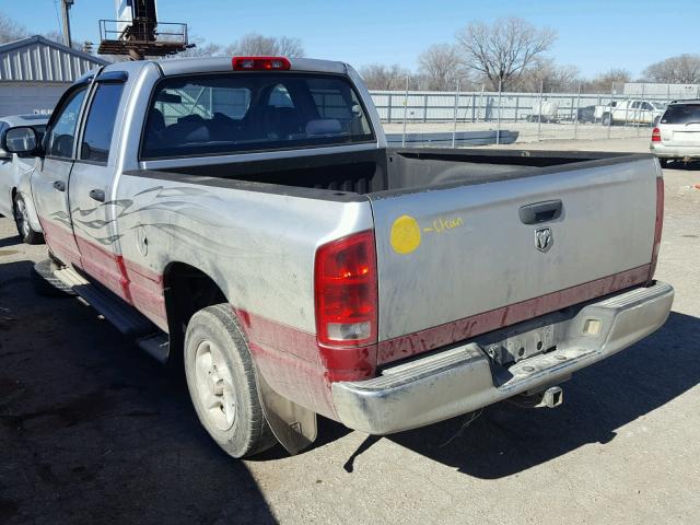 1D7HA18N15S162100 - 2005 DODGE RAM 1500 S GRAY photo 3