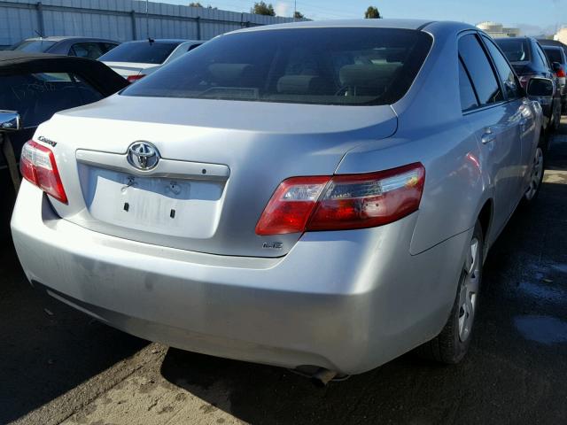 4T1BE46K67U591346 - 2007 TOYOTA CAMRY NEW SILVER photo 4
