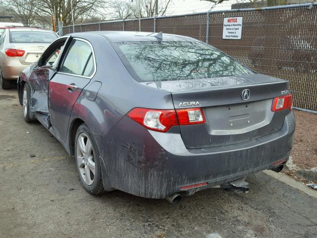 JH4CU2F63AC019181 - 2010 ACURA TSX GRAY photo 3