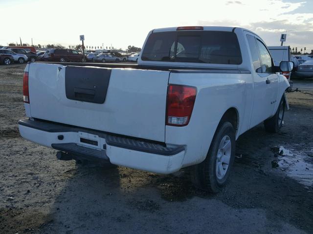 1N6AA06A28N328467 - 2008 NISSAN TITAN XE WHITE photo 4