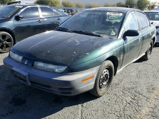 1G8ZH5289VZ163775 - 1997 SATURN SL1 GREEN photo 2