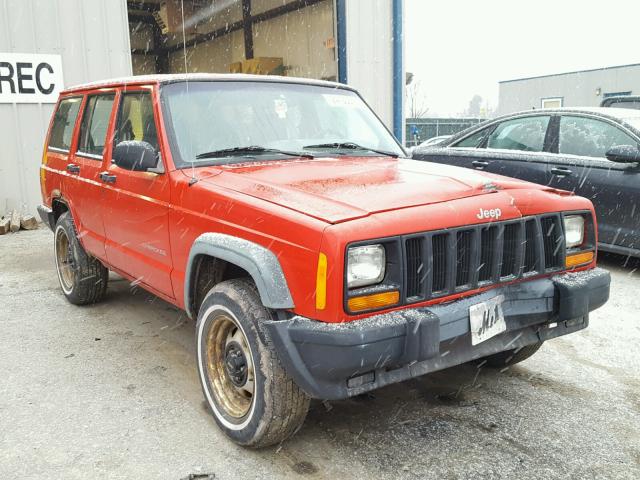 1J4FJ28S2VL511704 - 1997 JEEP CHEROKEE S RED photo 1