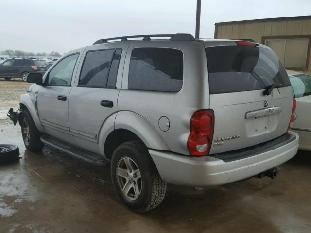 1D4HB48N55F538303 - 2005 DODGE DURANGO SL SILVER photo 3