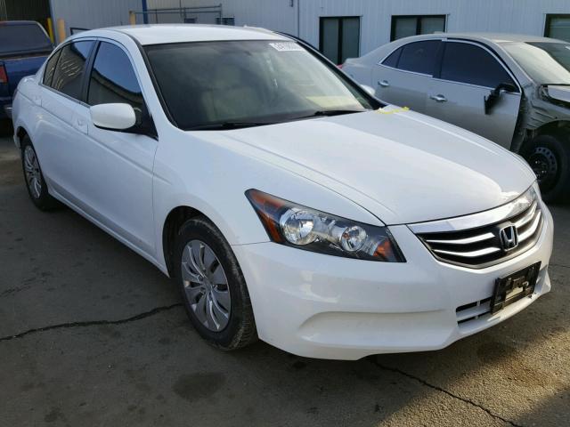 1HGCP2F35CA139157 - 2012 HONDA ACCORD LX WHITE photo 1