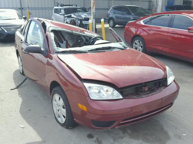 1FAFP34NX7W194692 - 2007 FORD FOCUS ZX4 BURGUNDY photo 1