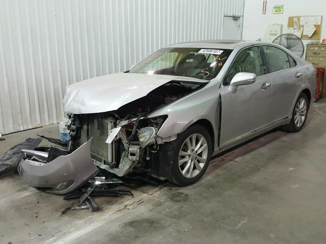 JTHBK1EG0A2352515 - 2010 LEXUS ES 350 SILVER photo 2