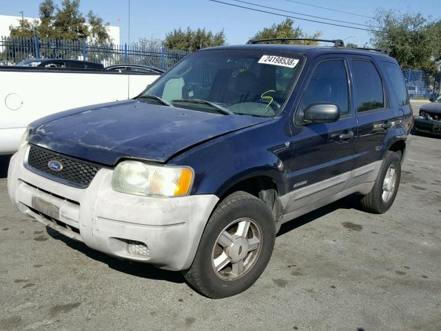 1FMYU01162KC08529 - 2002 FORD ESCAPE XLS BLUE photo 2