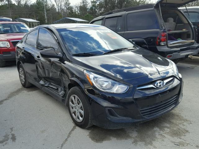 KMHCT4AE2CU243369 - 2012 HYUNDAI ACCENT GLS BLACK photo 1