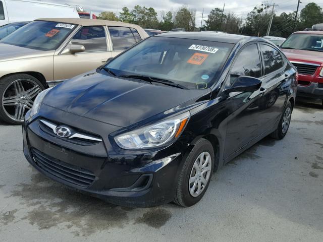 KMHCT4AE2CU243369 - 2012 HYUNDAI ACCENT GLS BLACK photo 2