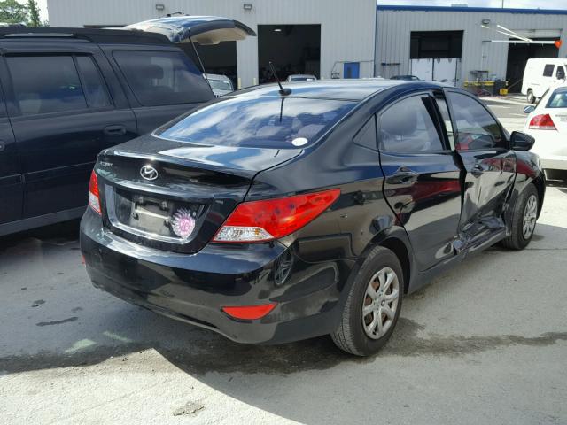 KMHCT4AE2CU243369 - 2012 HYUNDAI ACCENT GLS BLACK photo 4