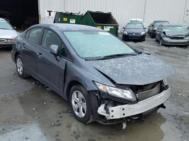 19XFB2F51DE223745 - 2013 HONDA CIVIC LX GRAY photo 1