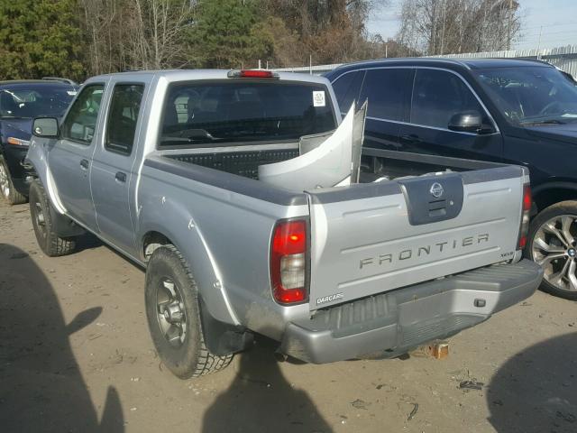 1N6ED27T74C440689 - 2004 NISSAN FRONTIER C SILVER photo 3