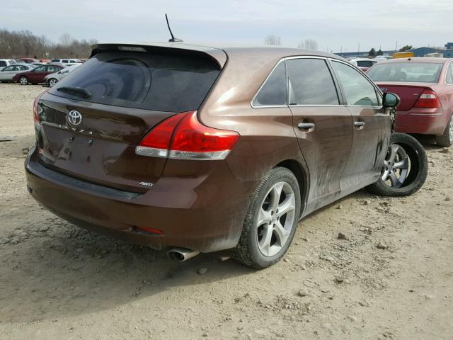 4T3BK11A99U004590 - 2009 TOYOTA VENZA BASE BROWN photo 4