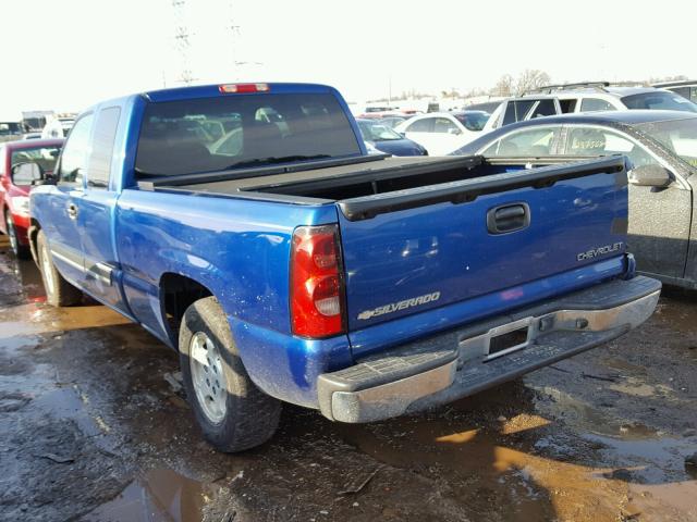 2GCEC19VX41117645 - 2004 CHEVROLET SILVERADO BLUE photo 3