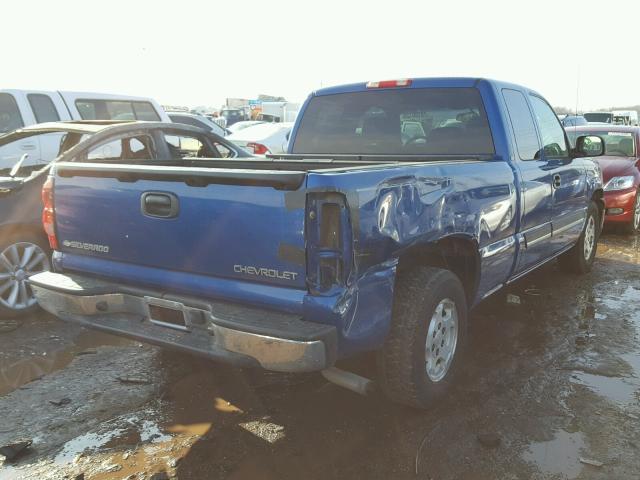 2GCEC19VX41117645 - 2004 CHEVROLET SILVERADO BLUE photo 4