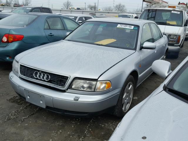 WAUBG34D6XN002655 - 1999 AUDI A8 QUATTRO SILVER photo 2