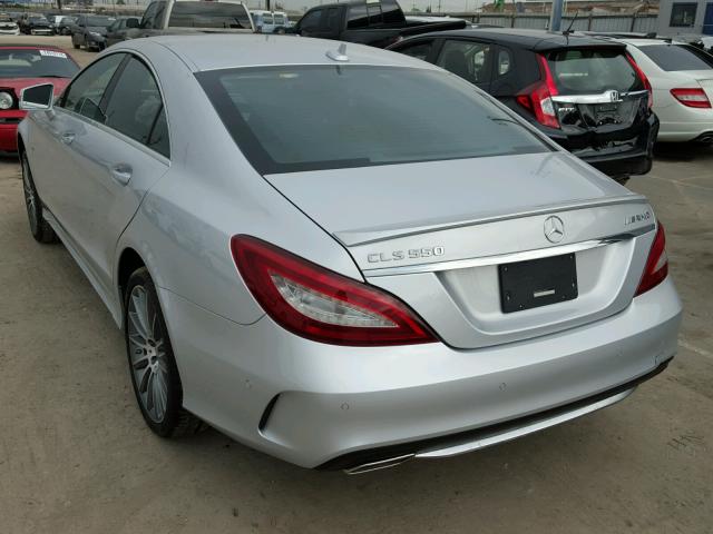 WDDLJ7DB6HA197590 - 2017 MERCEDES-BENZ CLS 550 SILVER photo 3