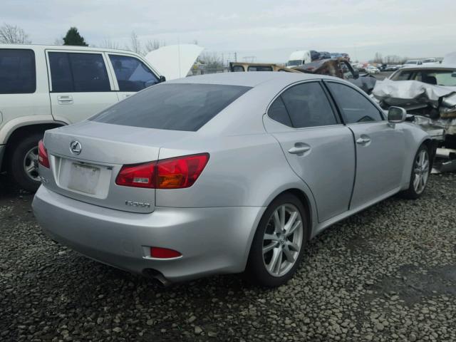 JTHBE262065003067 - 2006 LEXUS IS 350 SILVER photo 4