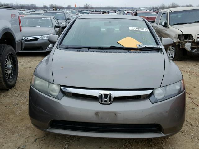 1HGFA16558L039730 - 2008 HONDA CIVIC LX TAN photo 9