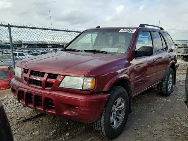 4S2DM58Y844306802 - 2004 ISUZU RODEO S RED photo 2