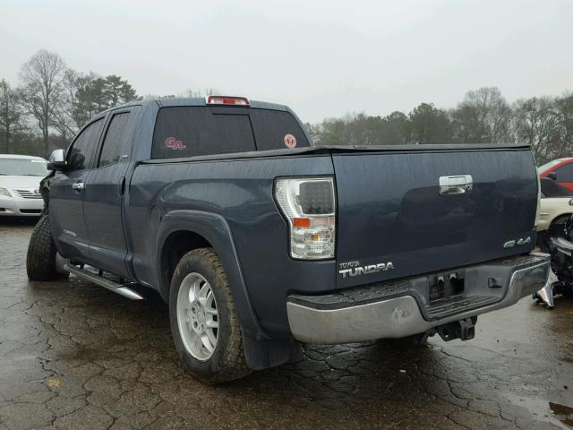 5TFBW54149X090684 - 2009 TOYOTA TUNDRA DOU BLUE photo 3