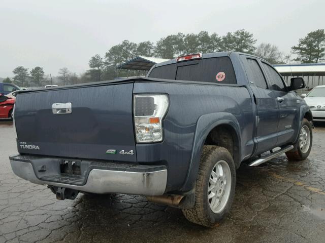 5TFBW54149X090684 - 2009 TOYOTA TUNDRA DOU BLUE photo 4