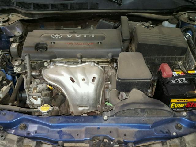 4T1BE46K28U237650 - 2008 TOYOTA CAMRY CE BLUE photo 7