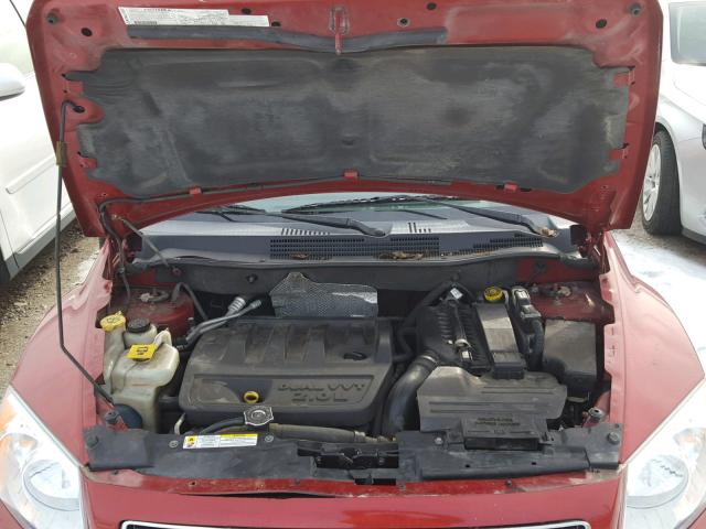 1B3HB48B77D163601 - 2007 DODGE CALIBER SX RED photo 7