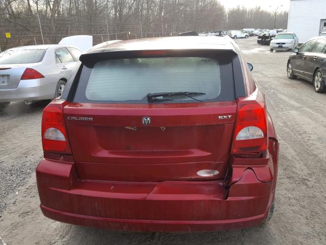 1B3HB48B77D163601 - 2007 DODGE CALIBER SX RED photo 9