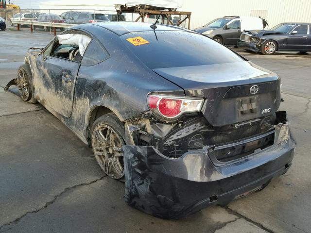 JF1ZNAA18D2712231 - 2013 TOYOTA SCION FR-S GRAY photo 3