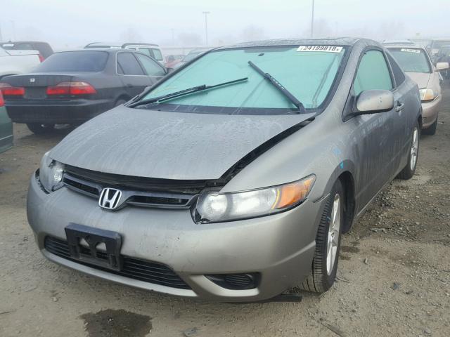 2HGFG12857H562465 - 2007 HONDA CIVIC EX GRAY photo 2