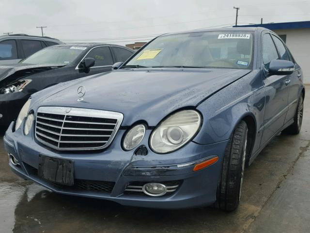 WDBUF56X37B133737 - 2007 MERCEDES-BENZ E 350 BLUE photo 2