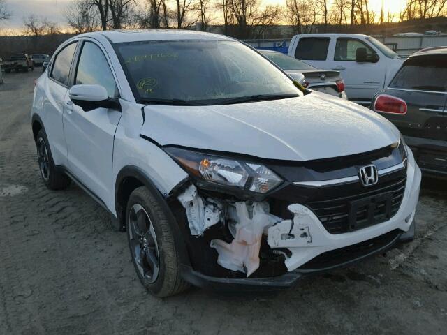 3CZRU6H53JM700165 - 2018 HONDA HR-V EX WHITE photo 1