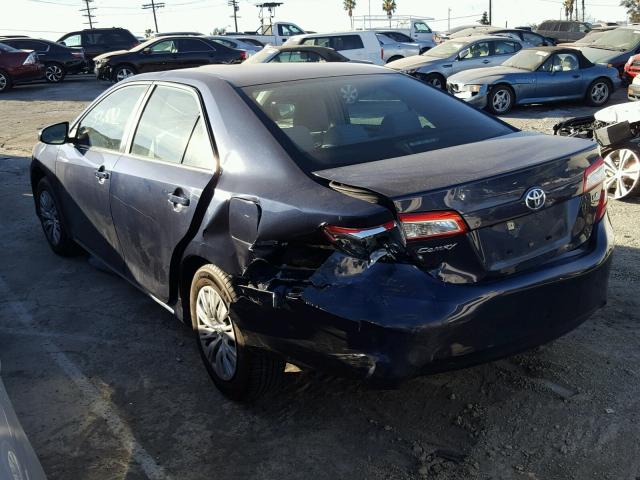 4T4BF1FK5ER444093 - 2014 TOYOTA CAMRY L BLUE photo 3