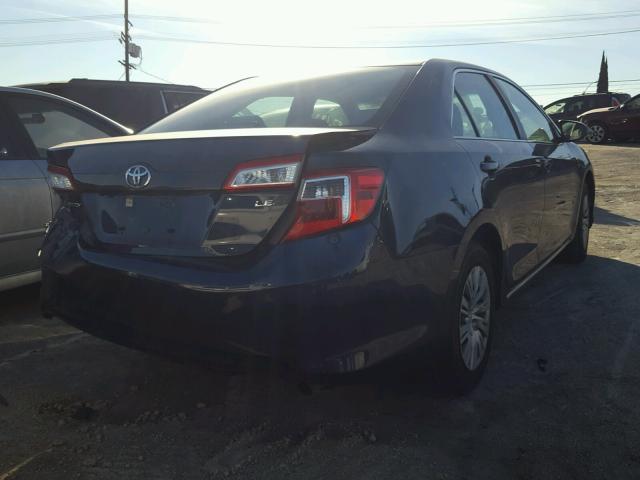 4T4BF1FK5ER444093 - 2014 TOYOTA CAMRY L BLUE photo 4