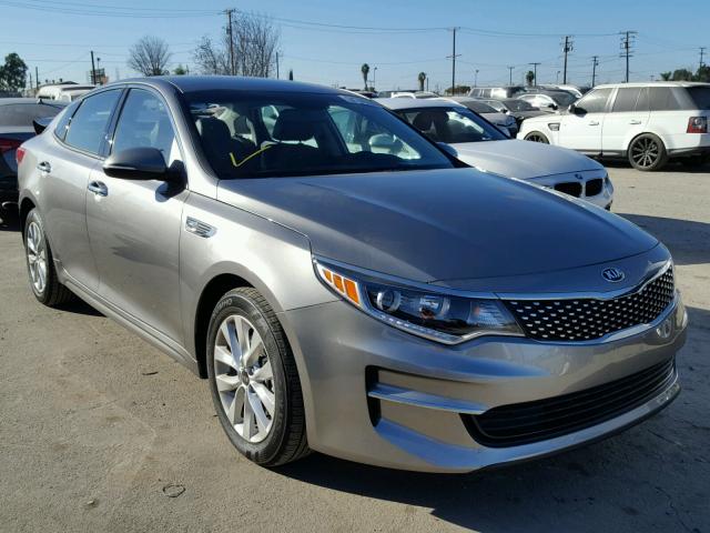 5XXGU4L37JG182134 - 2018 KIA OPTIMA EX SILVER photo 1