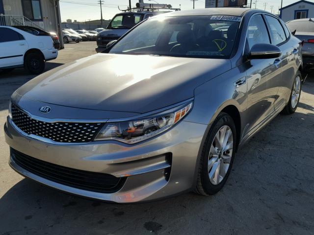 5XXGU4L37JG182134 - 2018 KIA OPTIMA EX SILVER photo 2