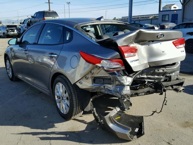 5XXGU4L37JG182134 - 2018 KIA OPTIMA EX SILVER photo 3