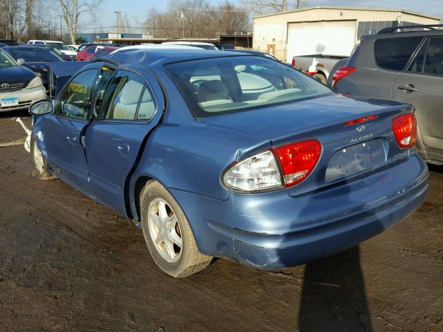 1G3NL52E4XC422560 - 1999 OLDSMOBILE ALERO GL BLUE photo 3